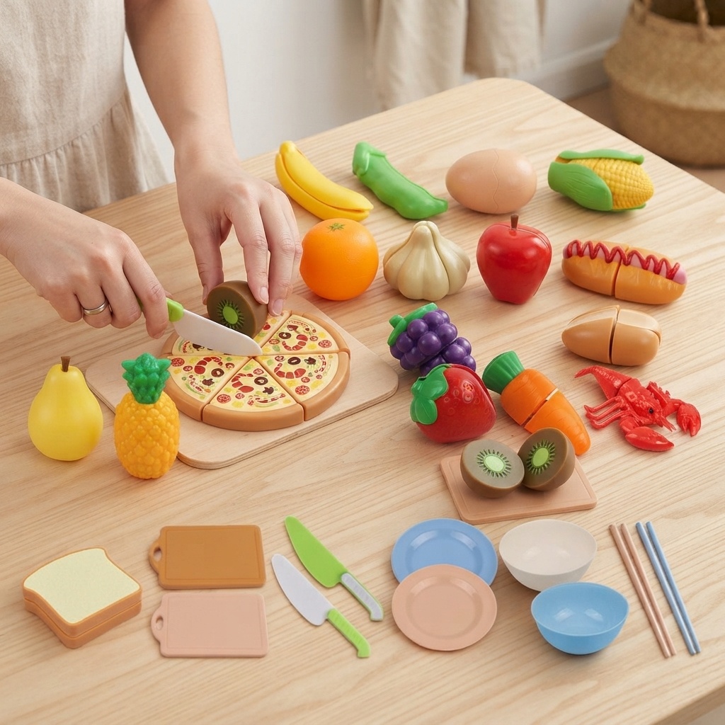 Kitchen Kids Baking Set - 2026 Brinquedo de Comida Montessori para