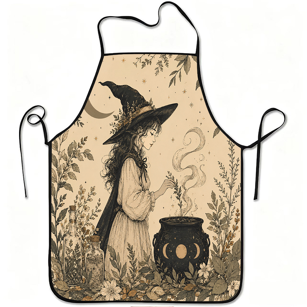 Kitchen Witch Baking - Aventais para a cozinha. Avental de