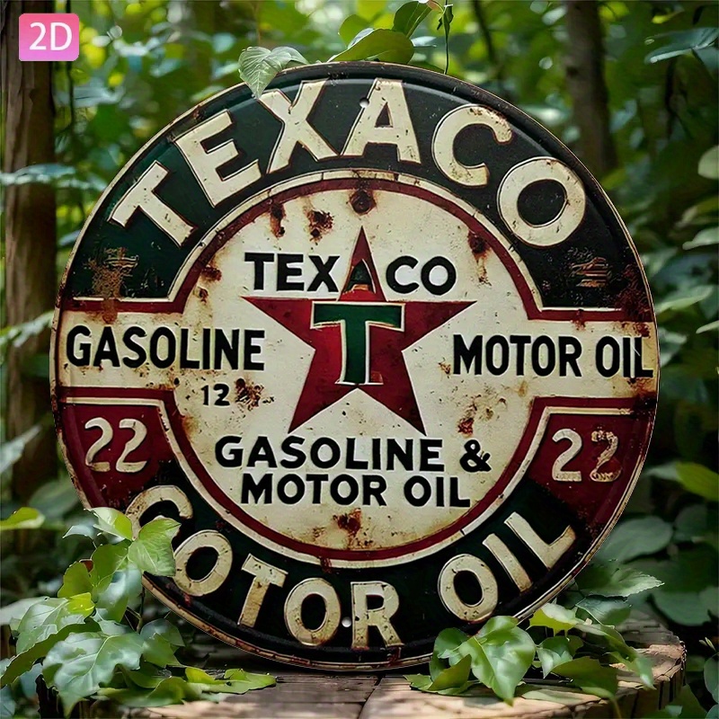 Kitchen Uncle - Placa de metal vintage da Texaco