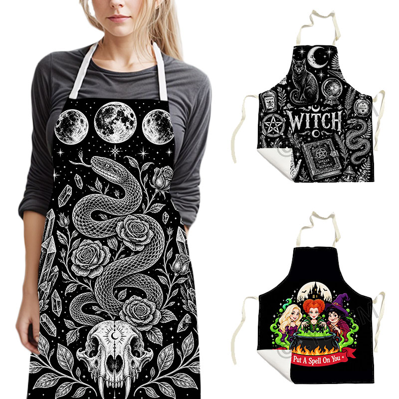 Kitchen Witch Baking - Avental Gótico de Bruxa Oculta com