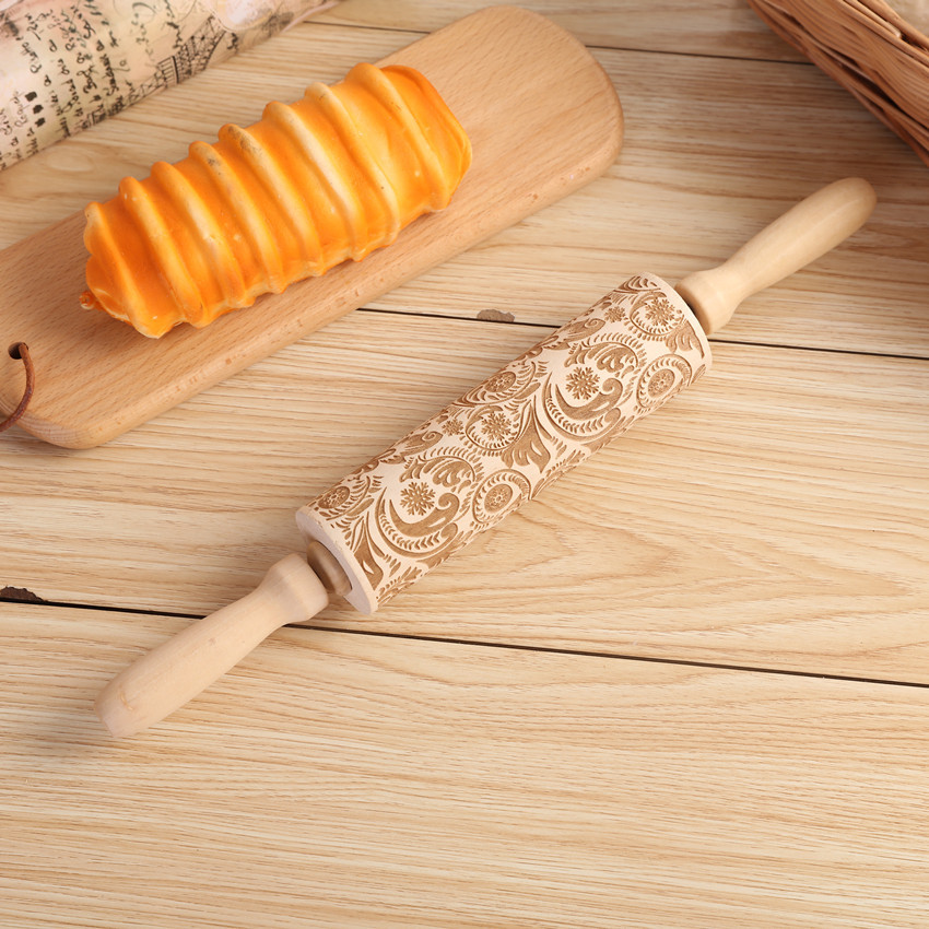 Gravação Gravado Rolling Pin,  - Kitchen Roller Baking avaliação e preço