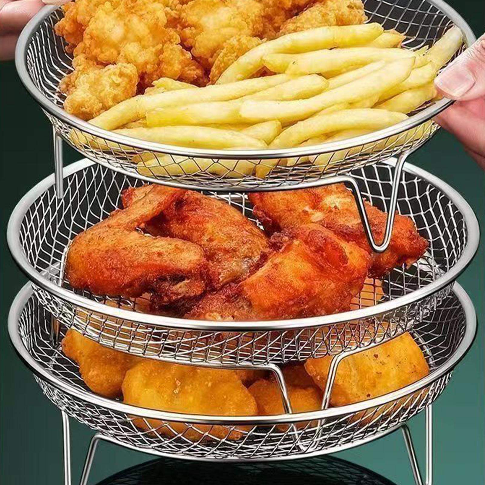 Cesto empilhável para fritadei - Kitchen Baking Rack avaliação e preço