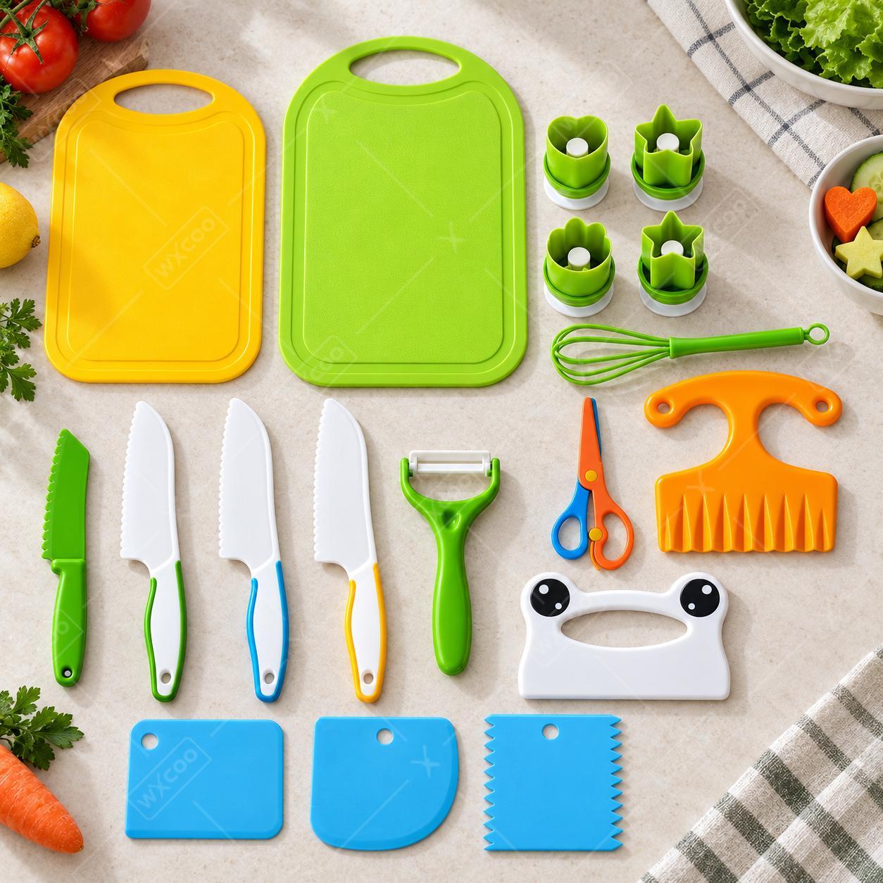 Conjunto de Facas de Plástico  - Kitchen Kids Baking Set avaliação e preço