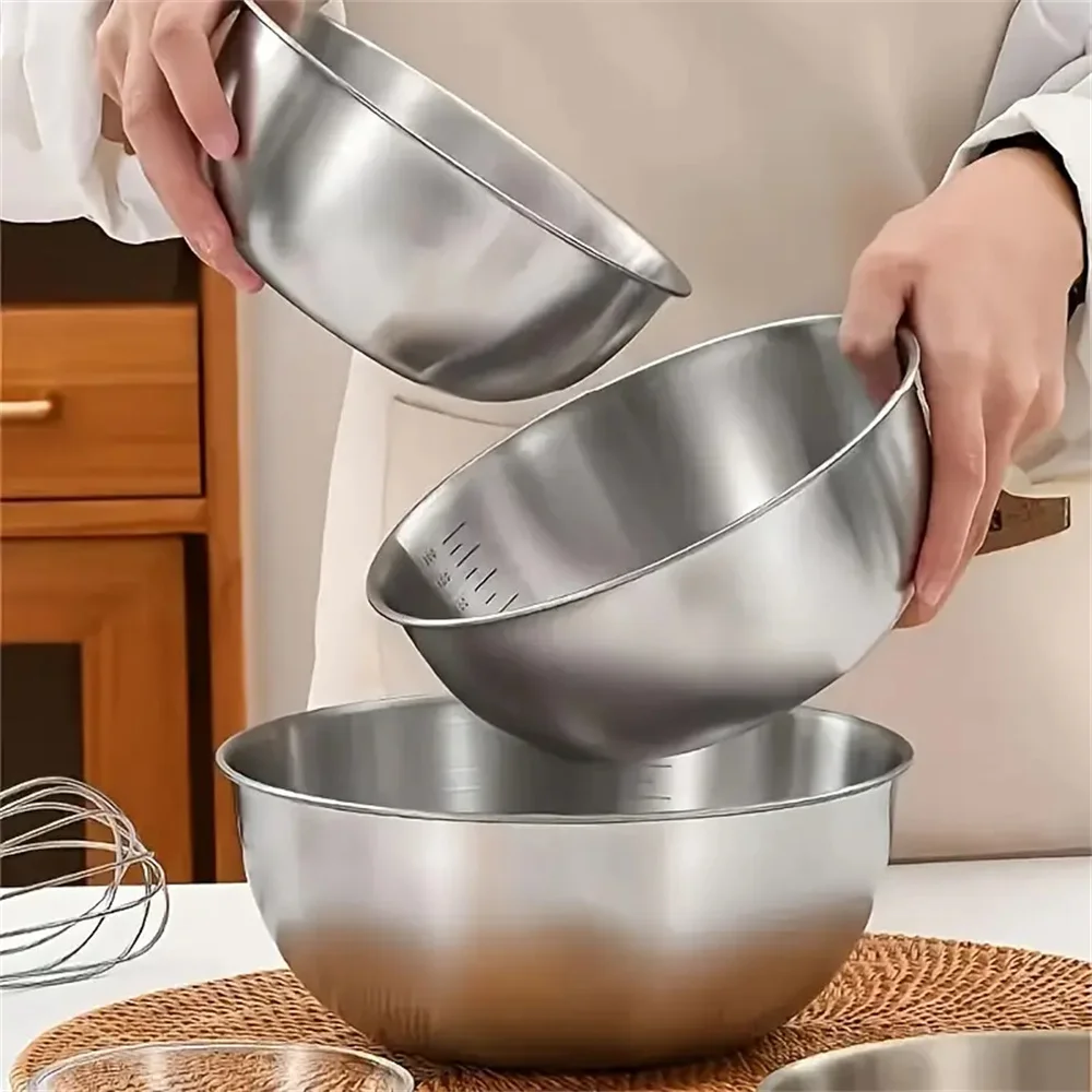 Conjunto de 1-3 Tigelas de Aço - Baking Kitchen Set avaliação e preço