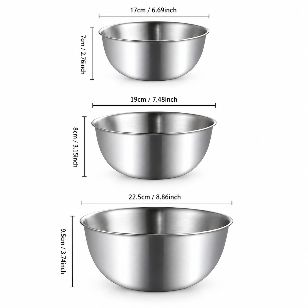 Tigelas de Mistura em Aço Inox - Baking Kitchen Set avaliação e preço