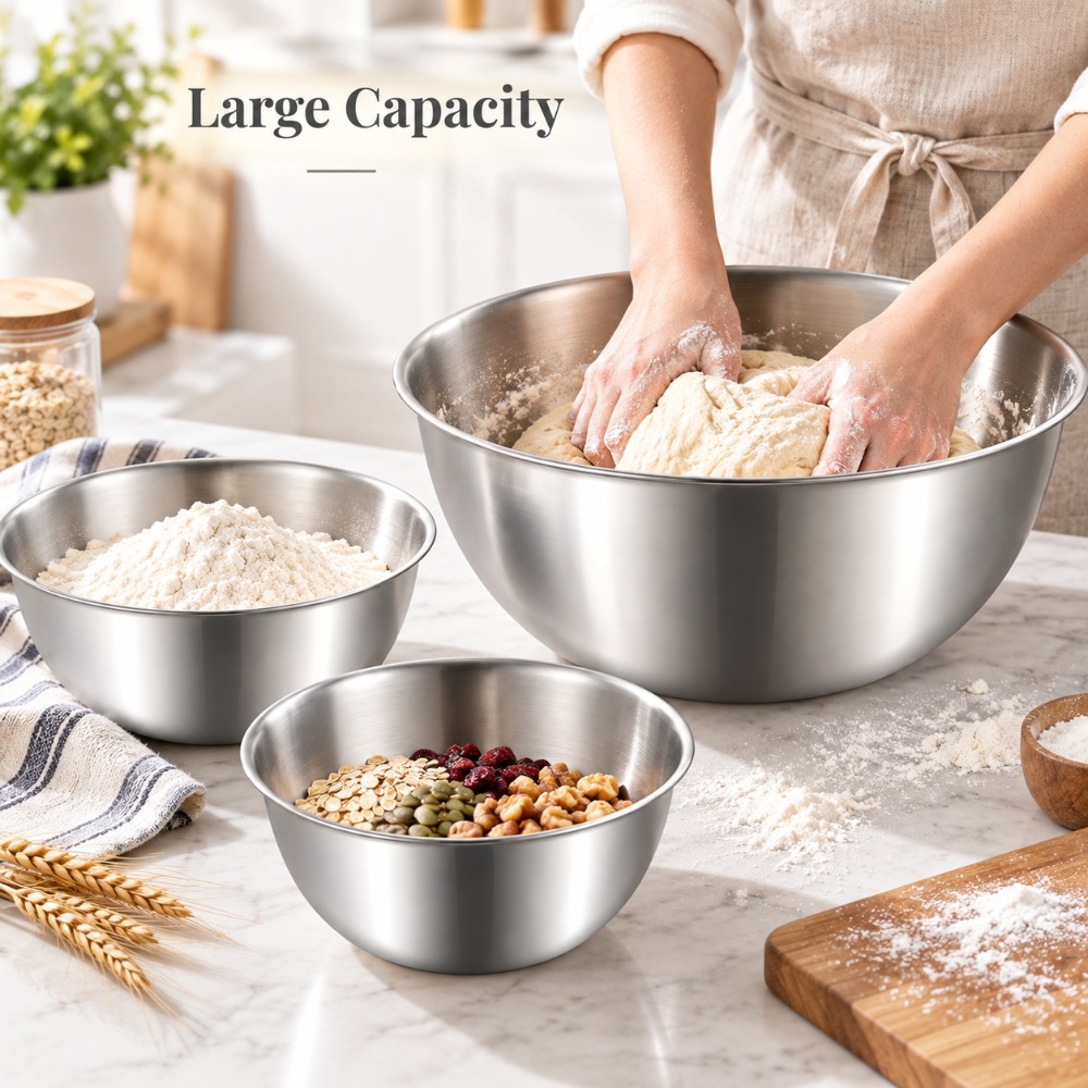Tigelas de Mistura em Aço Inox - Baking Kitchen Set avaliação e preço