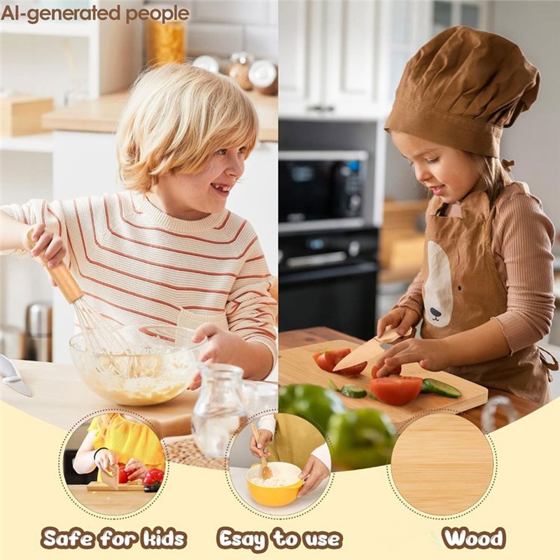 ABUG – Conjunto de facas de ma - Kitchen Kids Baking Set avaliação e preço